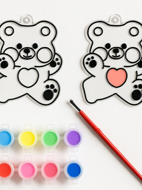 Set de llaveros acrilicos para pintar