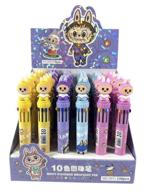 Lapicera multicolor Labubu