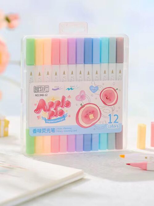 Marcadores perfumados doble punta