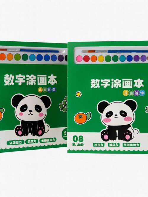 Libro didáctico con acuarela