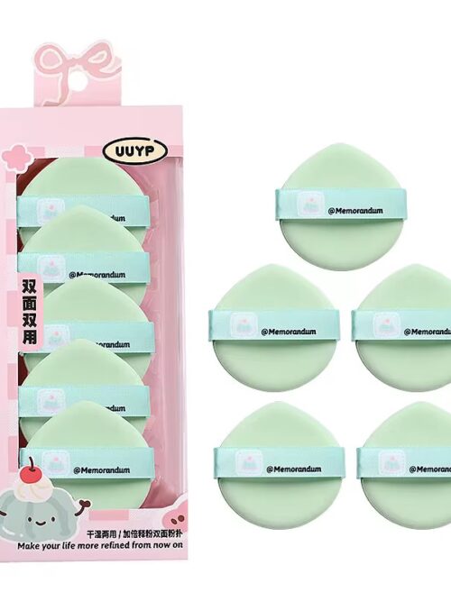 Set de borlas de maquillaje deble cara