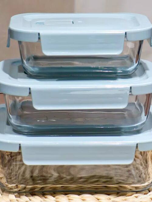 Set 3 tupper de vidrio