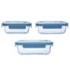 Set 3 tupper de vidrio